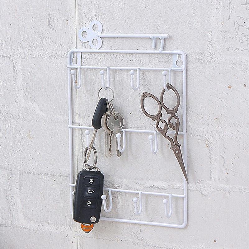 11 Hook Wire Key Storage Rack Two Colours | StorageOZ
