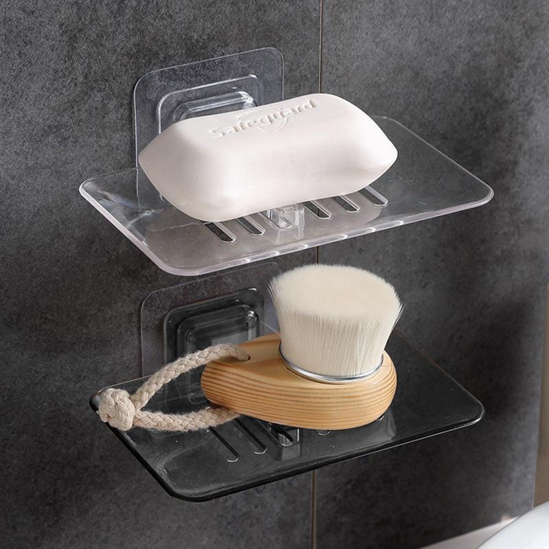 Adhesive Bathroom Soap Dish Storage Rack | StorageOZ