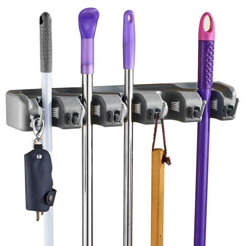 ABS Spring Clamp Mop Holder in Two Colours | StorageOZ