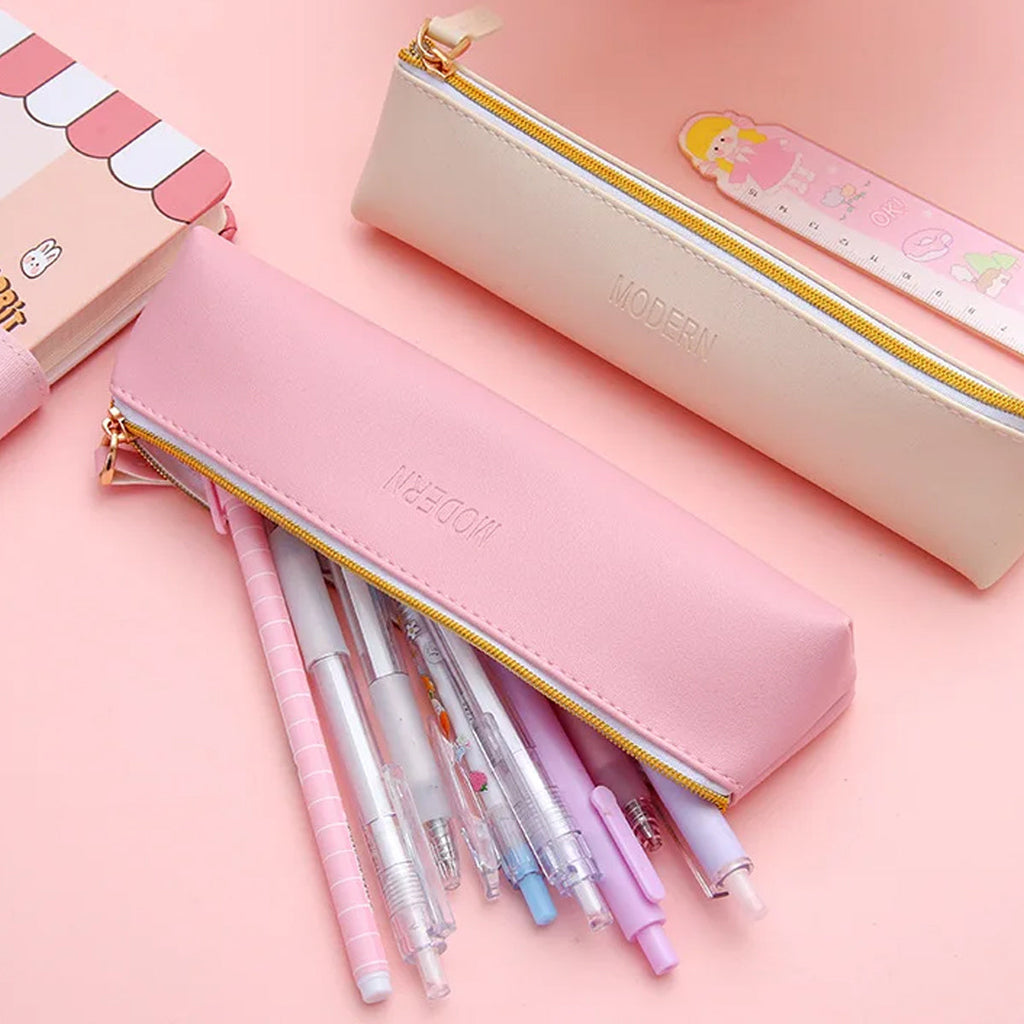 4 Pcs PU Pencil Cases Desk Organiser Set | StorageOZ