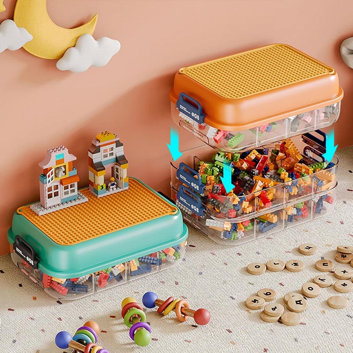 3 Layer Brick Storage Box Two Colours Set | StorageOZ