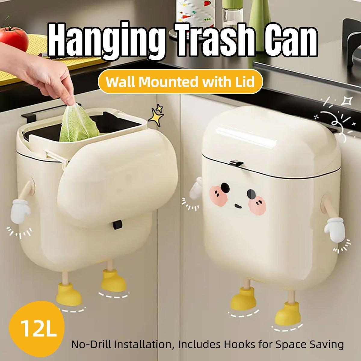 12L Wall Mount Kitchen Trash Bin Organiser | StorageOZ