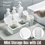 Mini ABS Lidded Storage Box in Two Shapes | StorageOZ