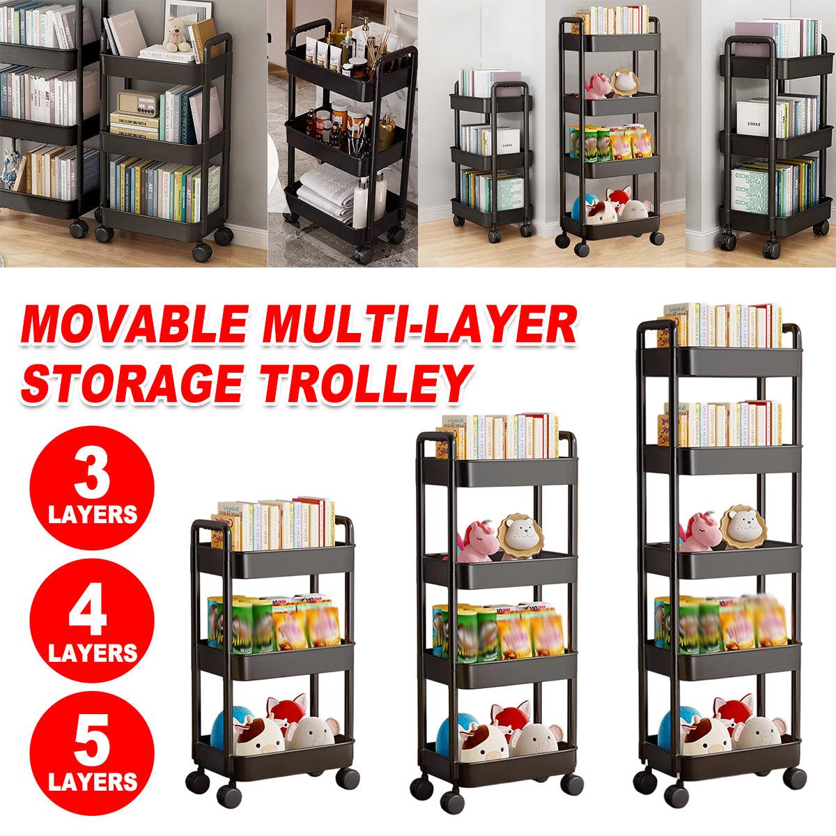 Movable Storage Cart 3 to 5 Layers Organiser | StorageOZ