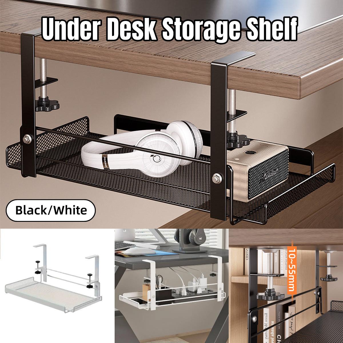 Under Desk Metal Storage Shelf Two Colours | StorageOZ
