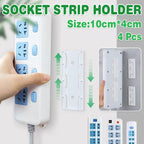 4 Pcs Power Strip Wall Holders Organiser | StorageOZ