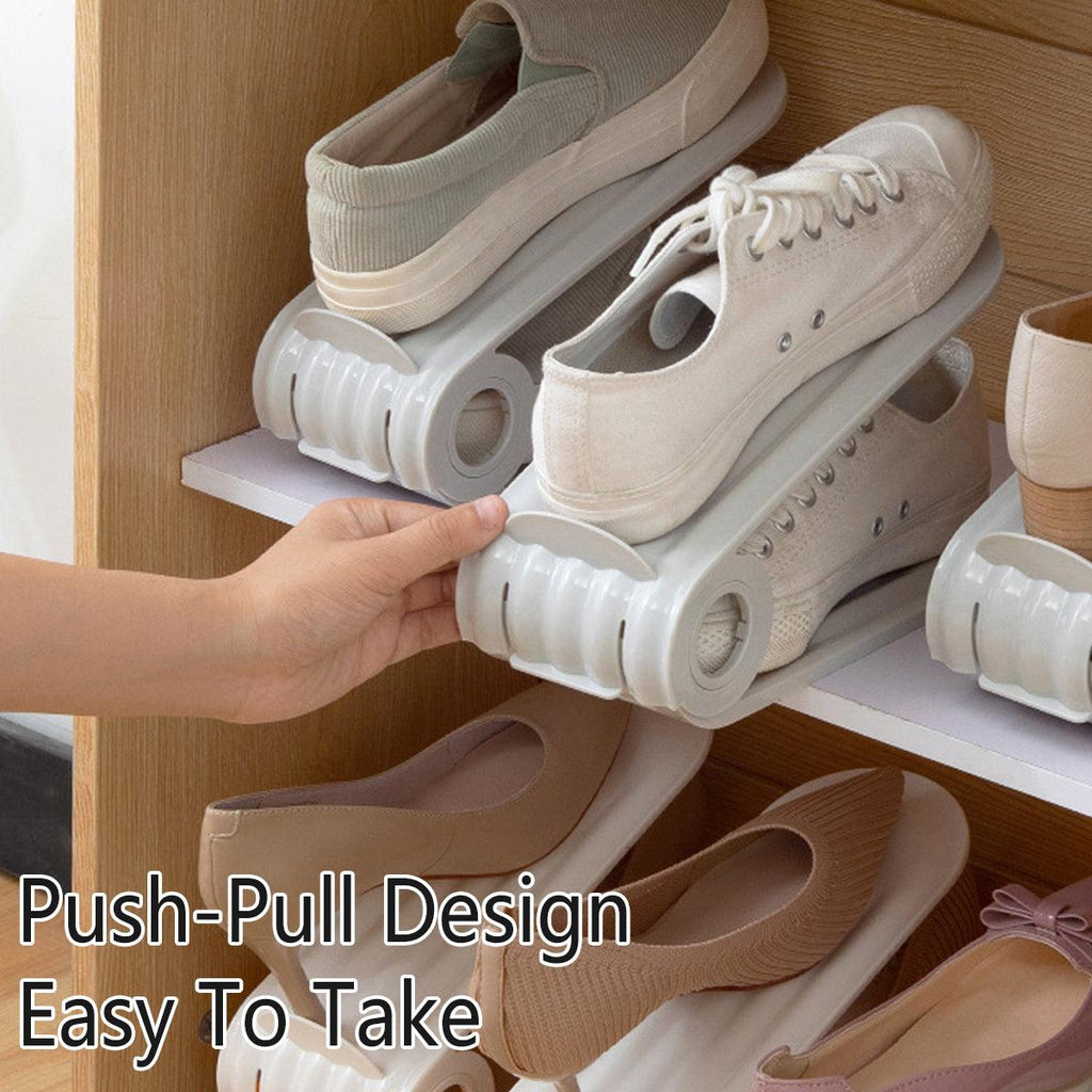 20 Pcs Double Layer Shoe Organisers Two Colours | StorageOZ