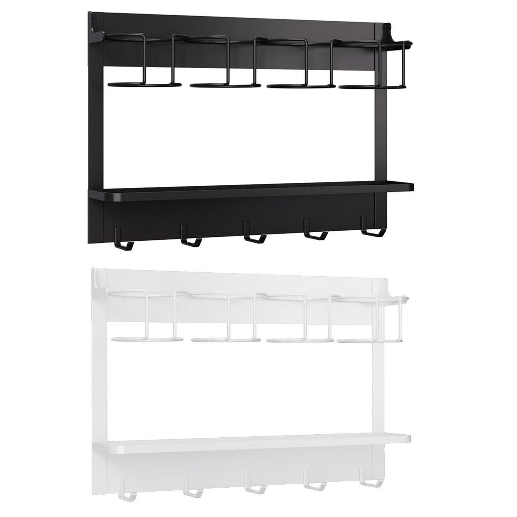 Magnetic 4 Cup Holder Rack Two Colours Set | StorageOZ