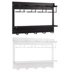 Magnetic 4 Cup Holder Rack Two Colours Set | StorageOZ