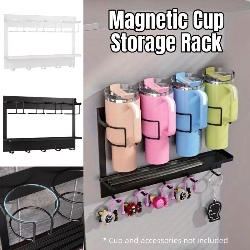 Magnetic 4 Cup Holder Rack Two Colours Set | StorageOZ