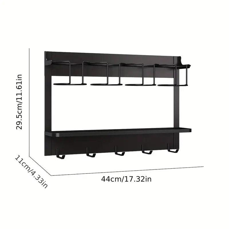 Magnetic 4 Cup Holder Rack Two Colours Set | StorageOZ