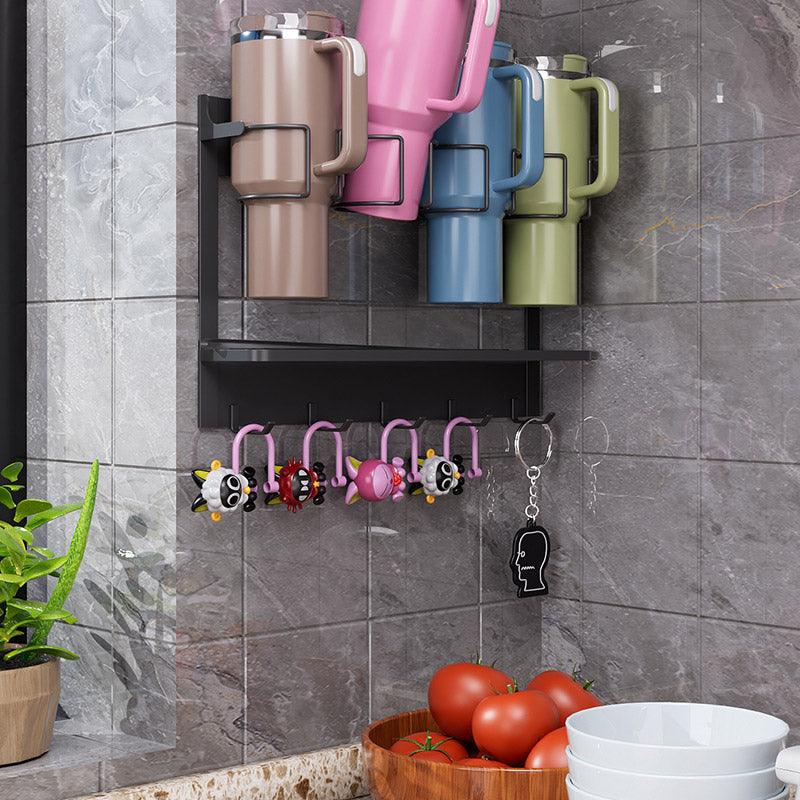 Magnetic 4 Cup Holder Rack Two Colours Set | StorageOZ