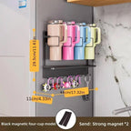 Magnetic 4 Cup Holder Rack Two Colours Set | StorageOZ