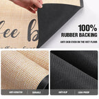 Absorbent Coffee Bar Mat Two Prints Rack | StorageOZ