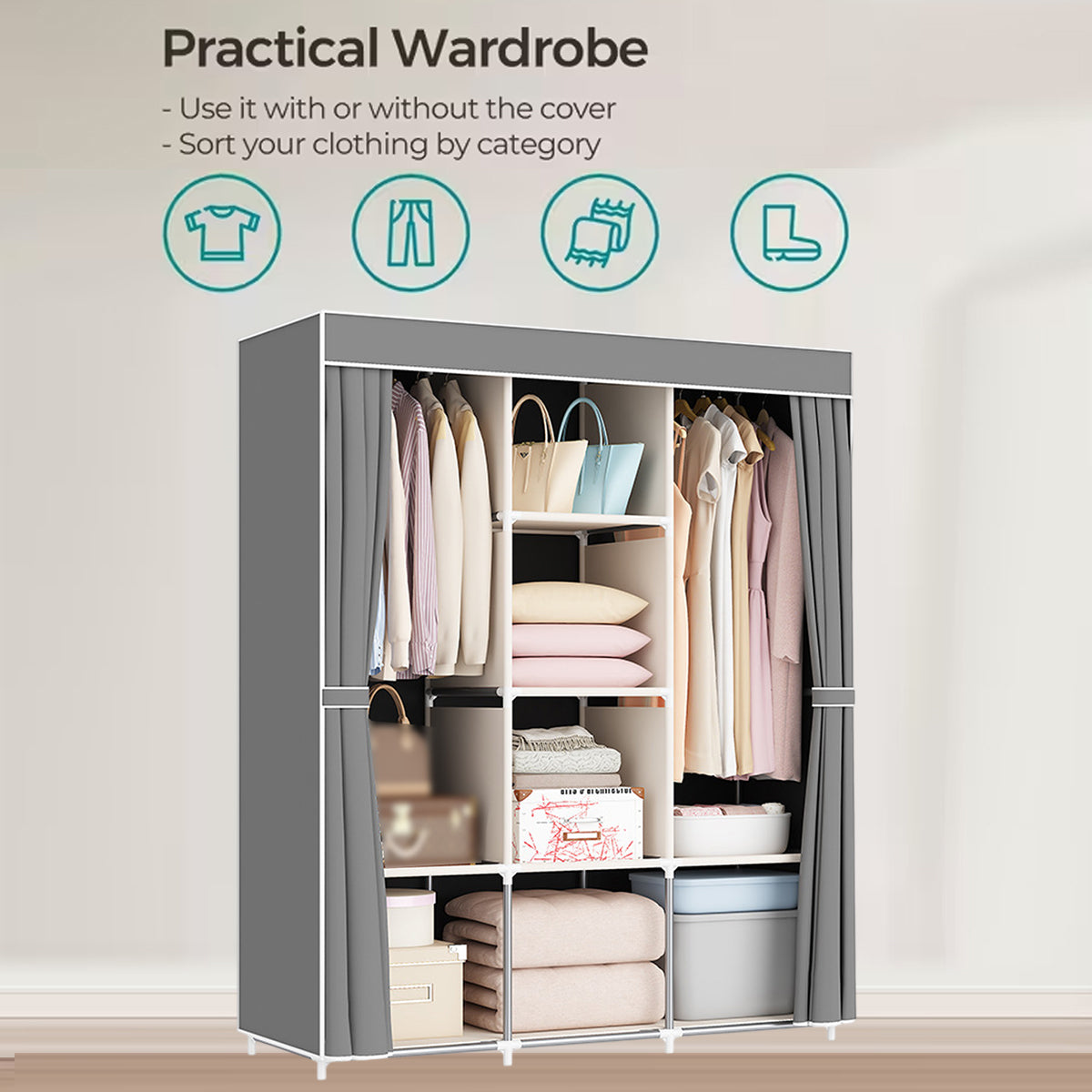 Wardrobe Closet Storage Two Styles Organiser | StorageOZ