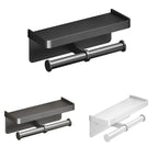 Wall Toilet Paper Holder with Phone Shelf | StorageOZ