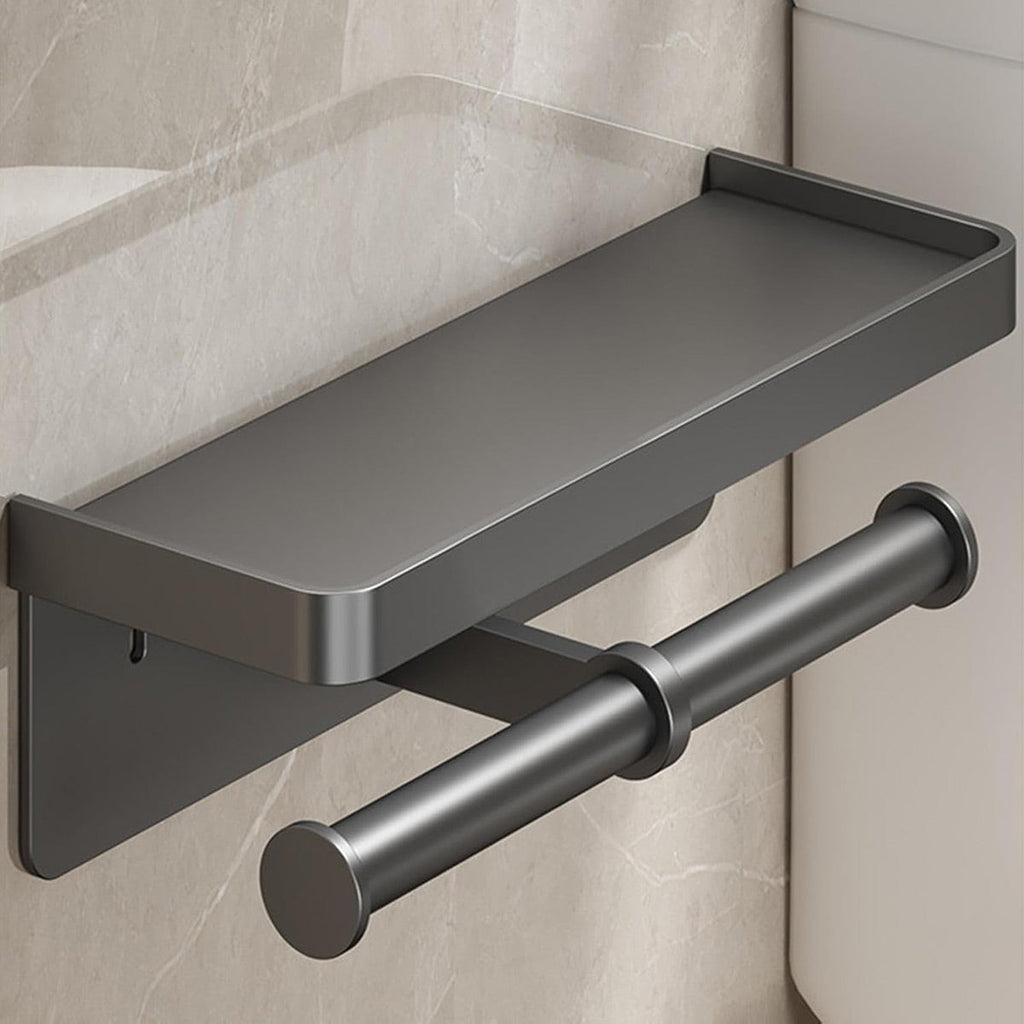 Wall Toilet Paper Holder with Phone Shelf | StorageOZ