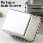 6 Pcs 650ml Stainless Food Storage Boxes | StorageOZ
