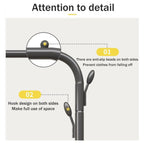 130cm Metal Clothes Rack Two Colours Set | StorageOZ