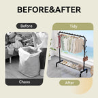 130cm Metal Clothes Rack Two Colours Set | StorageOZ