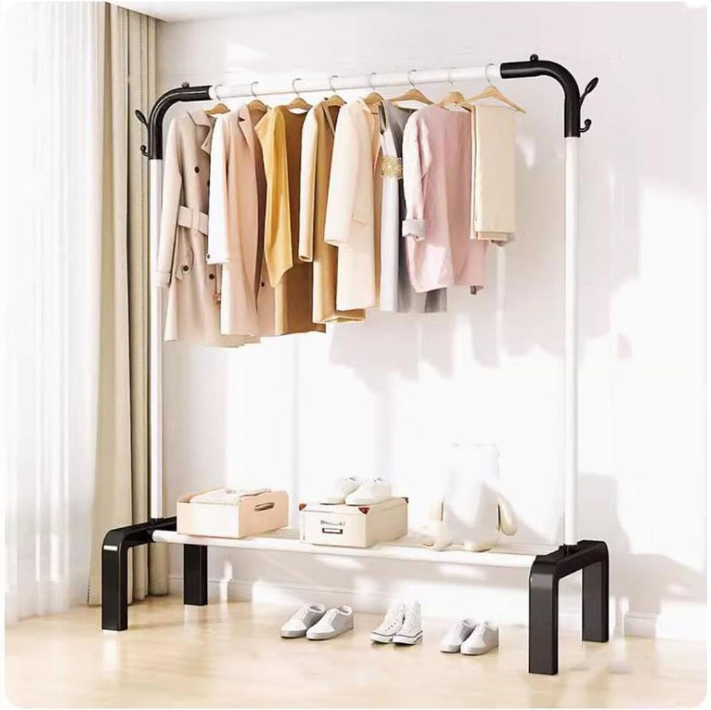 130cm Metal Clothes Rack Two Colours Set | StorageOZ