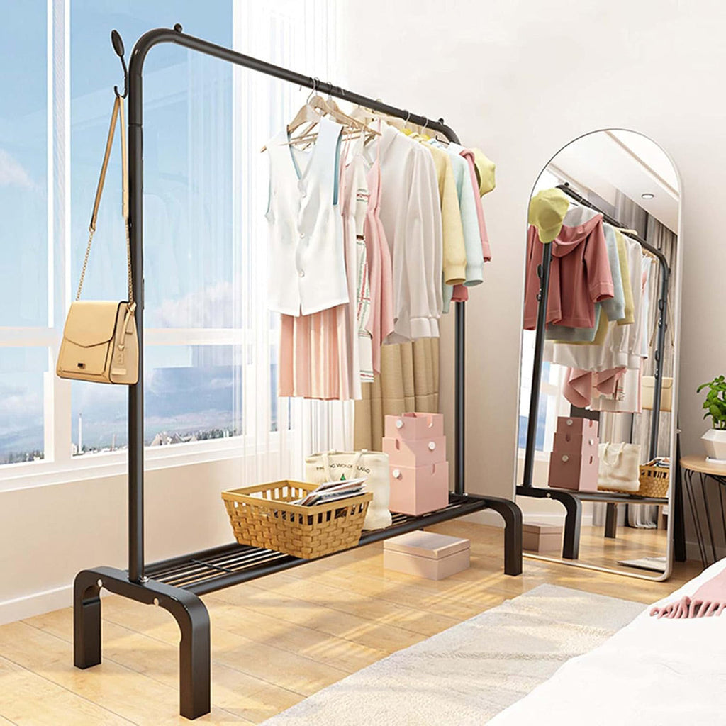130cm Metal Clothes Rack Two Colours Set | StorageOZ