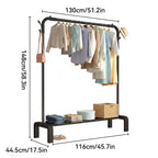 130cm Metal Clothes Rack Two Colours Set | StorageOZ