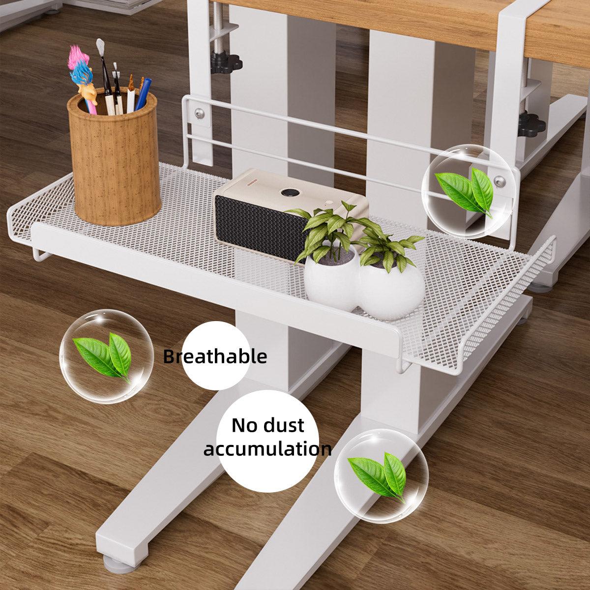 Under Desk Metal Storage Shelf Two Colours | StorageOZ