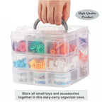 3 Tier Clear Storage Box in Three Colours | StorageOZ