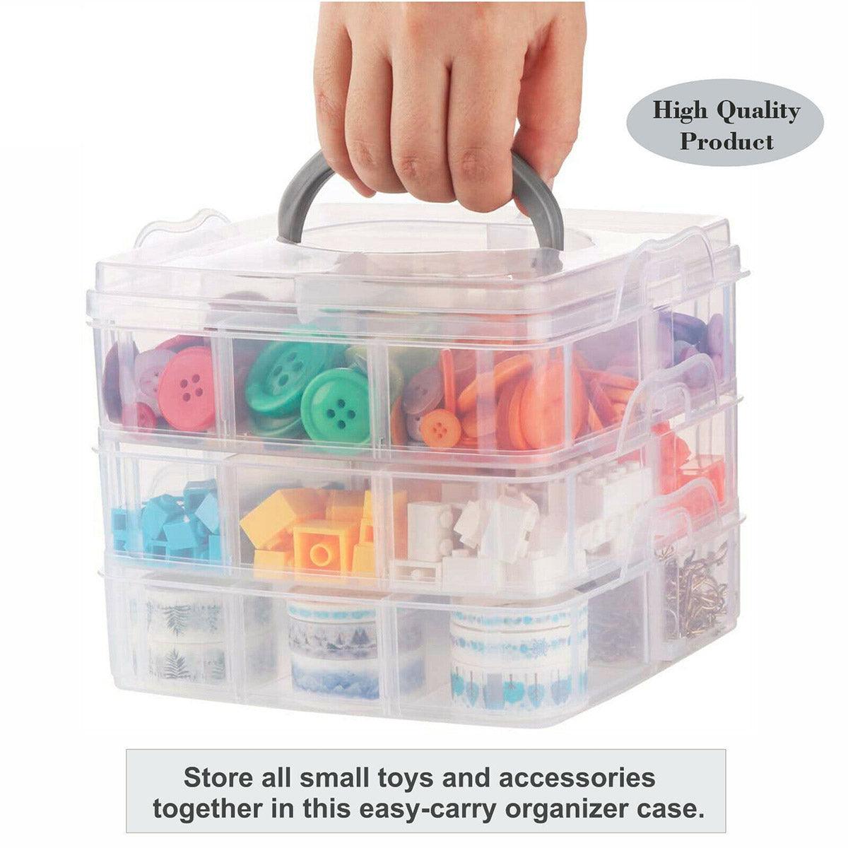 3 Tier Clear Storage Box in Three Colours | StorageOZ