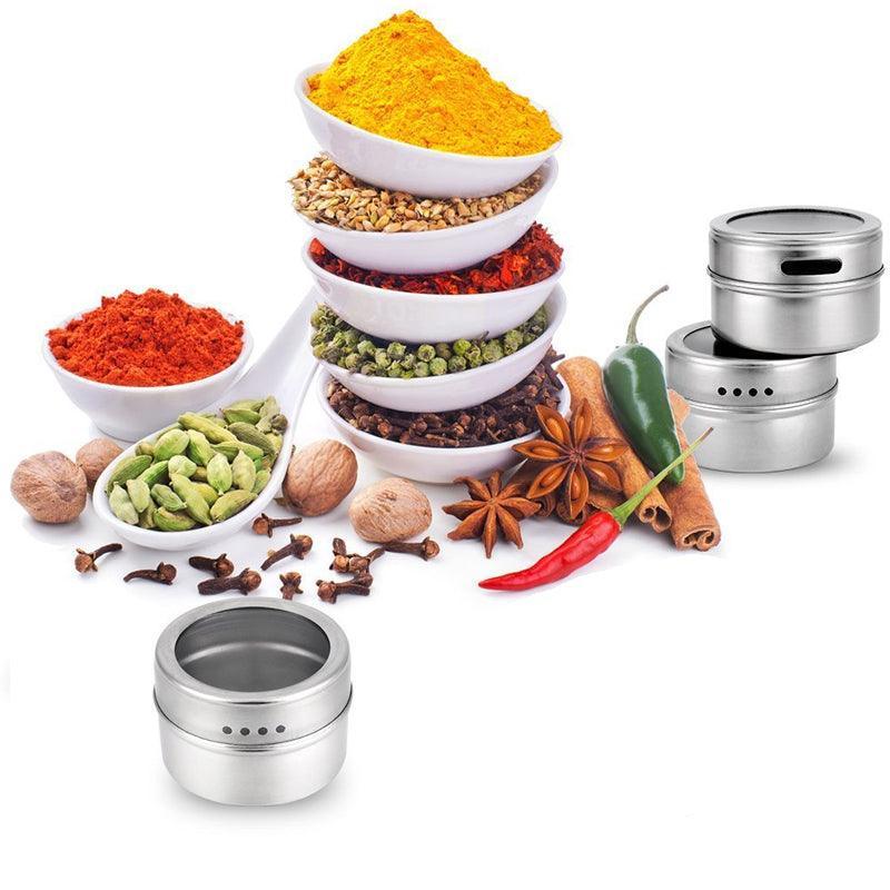 12 Pcs Spice Pots Kitchen Storage Organiser | StorageOZ