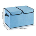 Double Lid Fabric Storage Box Six Colours | StorageOZ