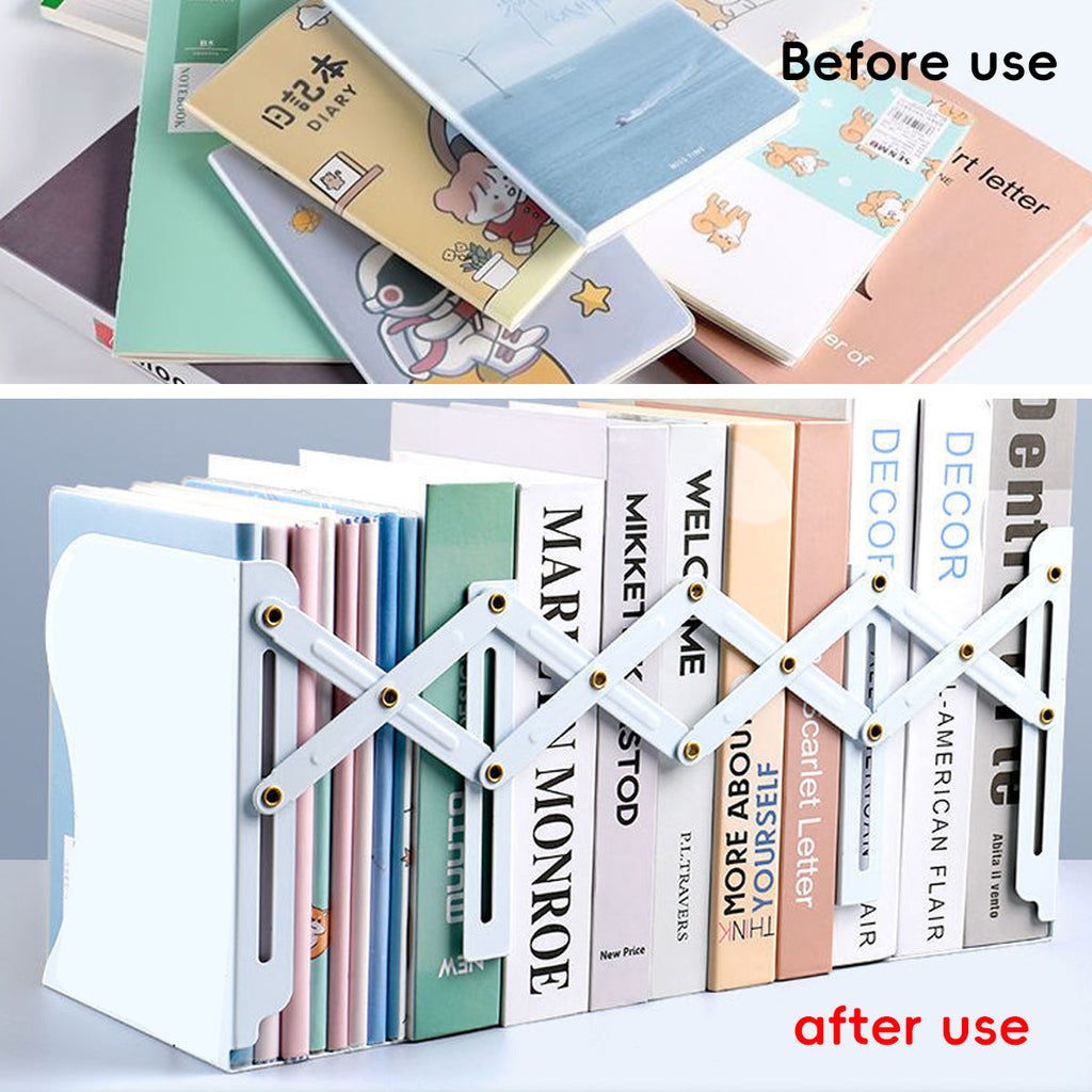 Extendable Desktop Book Rack Three Colours | StorageOZ