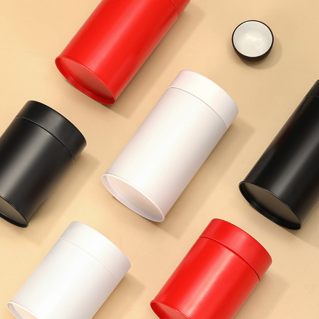5 Pcs Tin Tea Canisters Three Colours Set | StorageOZ