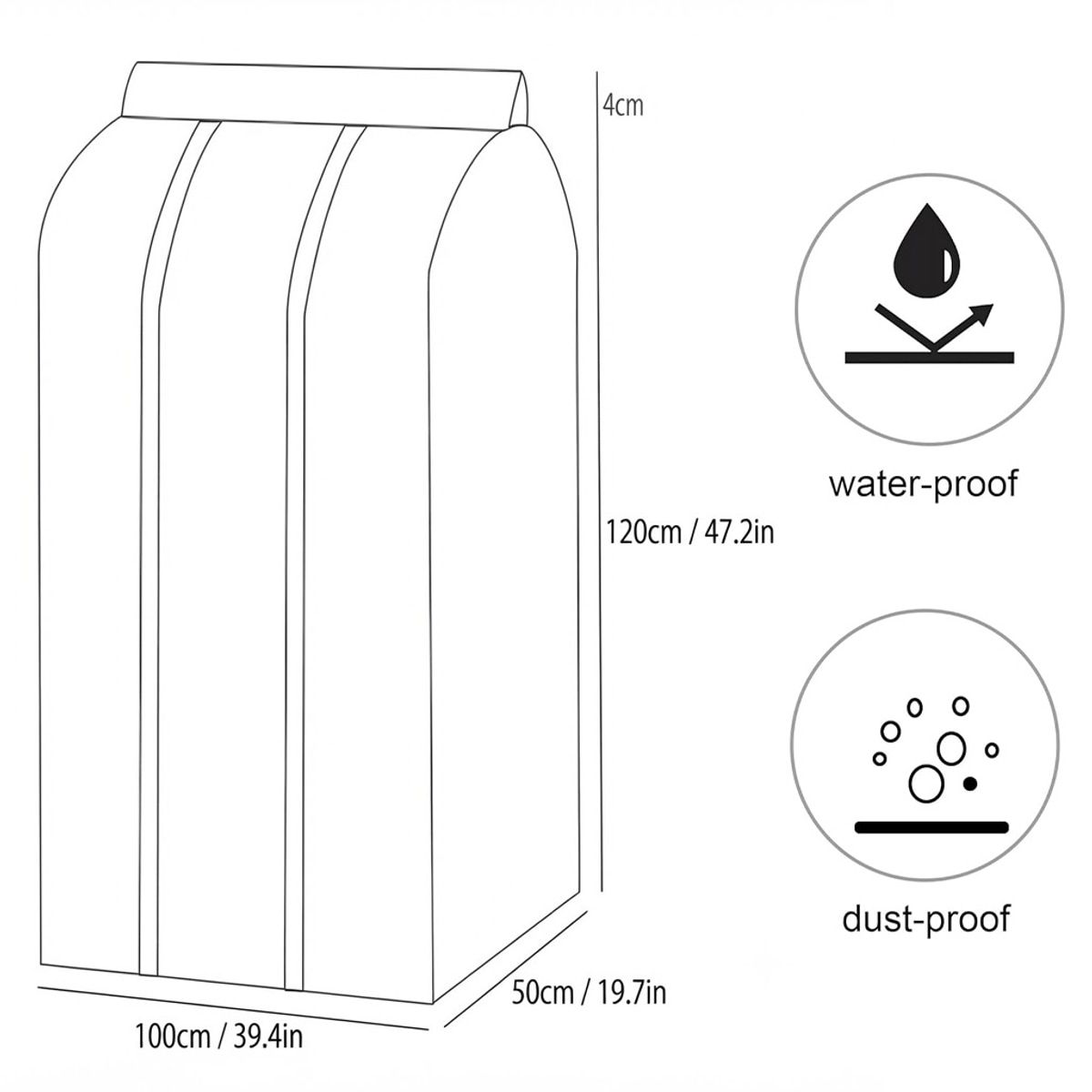 Dust Cover Bags Three Sizes Closet Organiser | StorageOZ