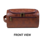 Large PU Makeup Storage Bag in Two Browns | StorageOZ