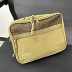 Khaki Oxford Toiletry Wash Bag 24x19cm Size | StorageOZ