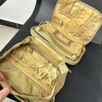 Khaki Oxford Toiletry Wash Bag 24x19cm Size | StorageOZ