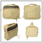 Khaki Oxford Toiletry Wash Bag 24x19cm Size | StorageOZ