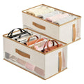 2 Pcs Bag Storage Boxes Closet Organiser | StorageOZ