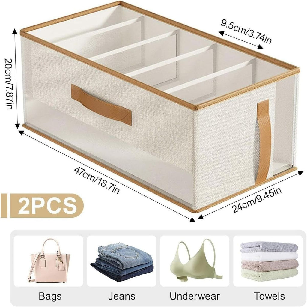 2 Pcs Bag Storage Boxes Closet Organiser | StorageOZ