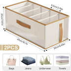 2 Pcs Bag Storage Boxes Closet Organiser | StorageOZ