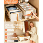 2 Pcs Bag Storage Boxes Closet Organiser | StorageOZ