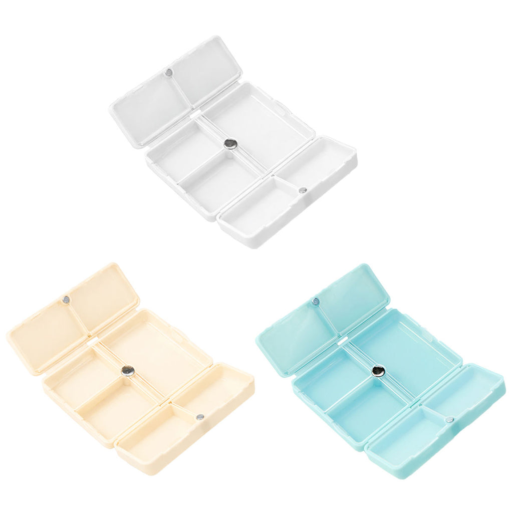 6 Pcs Pill Boxes Three Colours Organiser | StorageOZ