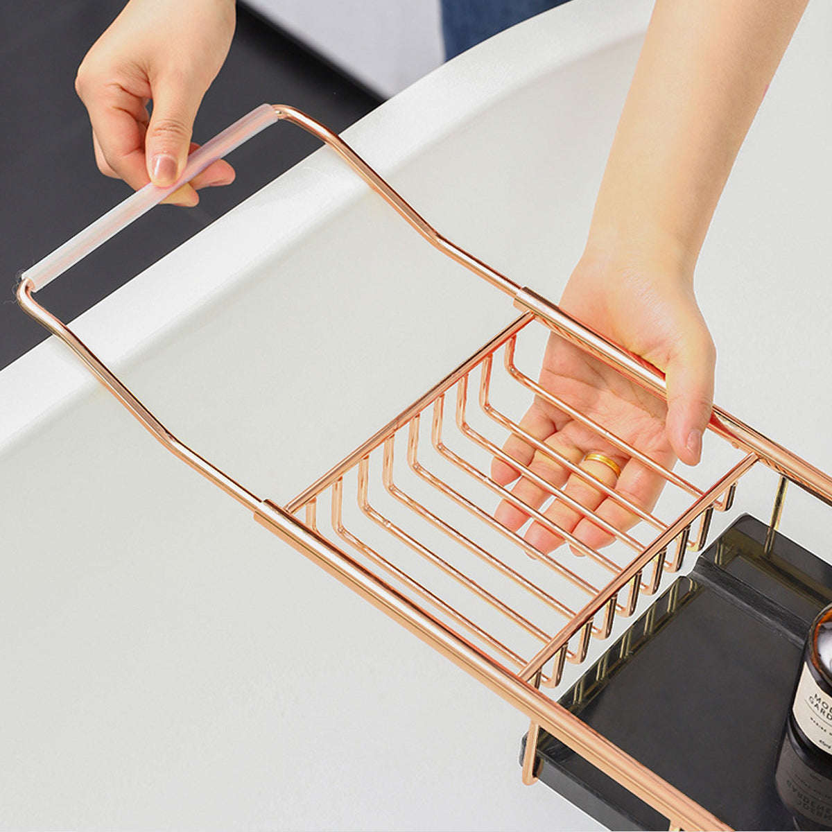 Rose Bathtub Trays Two Colours Organiser | StorageOZ