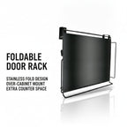 Foldable Over Cabinet Door Storage Rack Black | StorageOZ