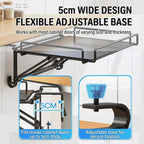 Foldable Over Cabinet Door Storage Rack Black | StorageOZ