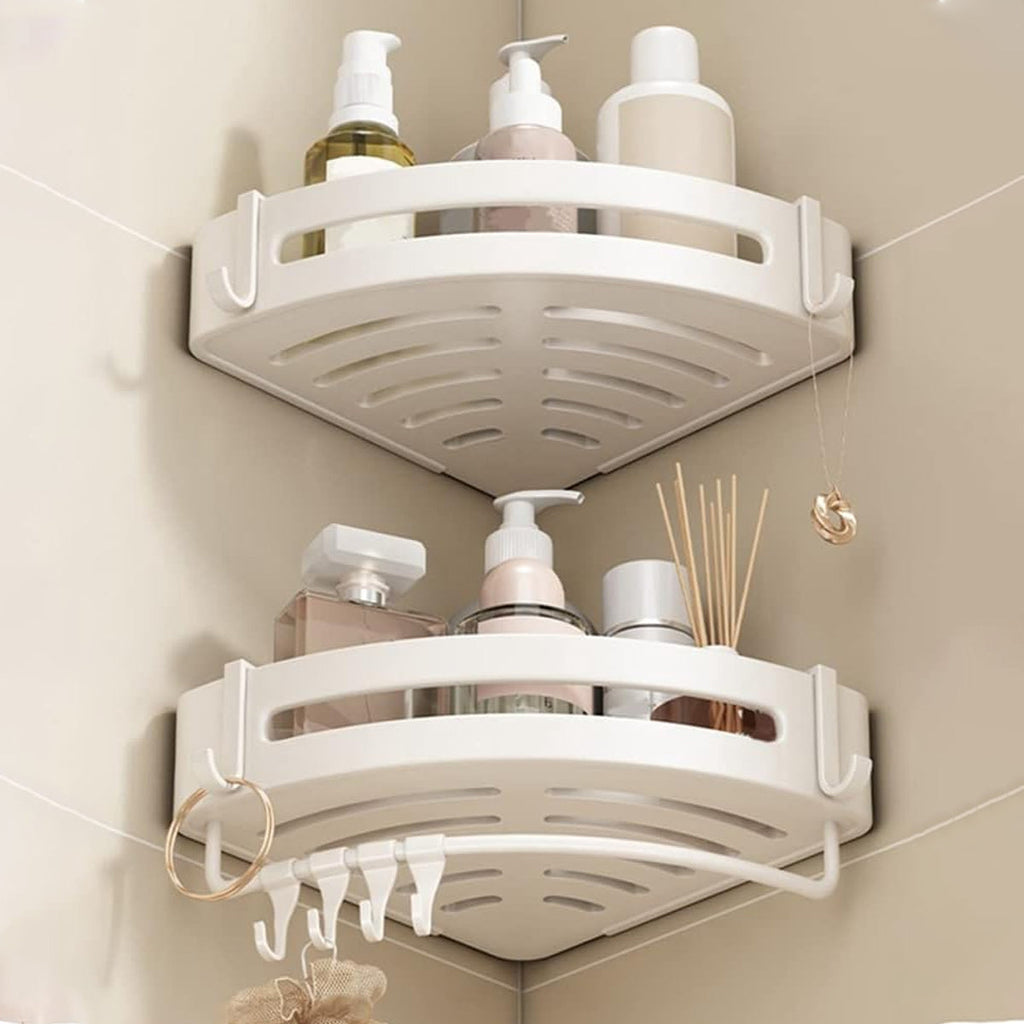 Triangular Corner Shelf with Drain Holes | StorageOZ