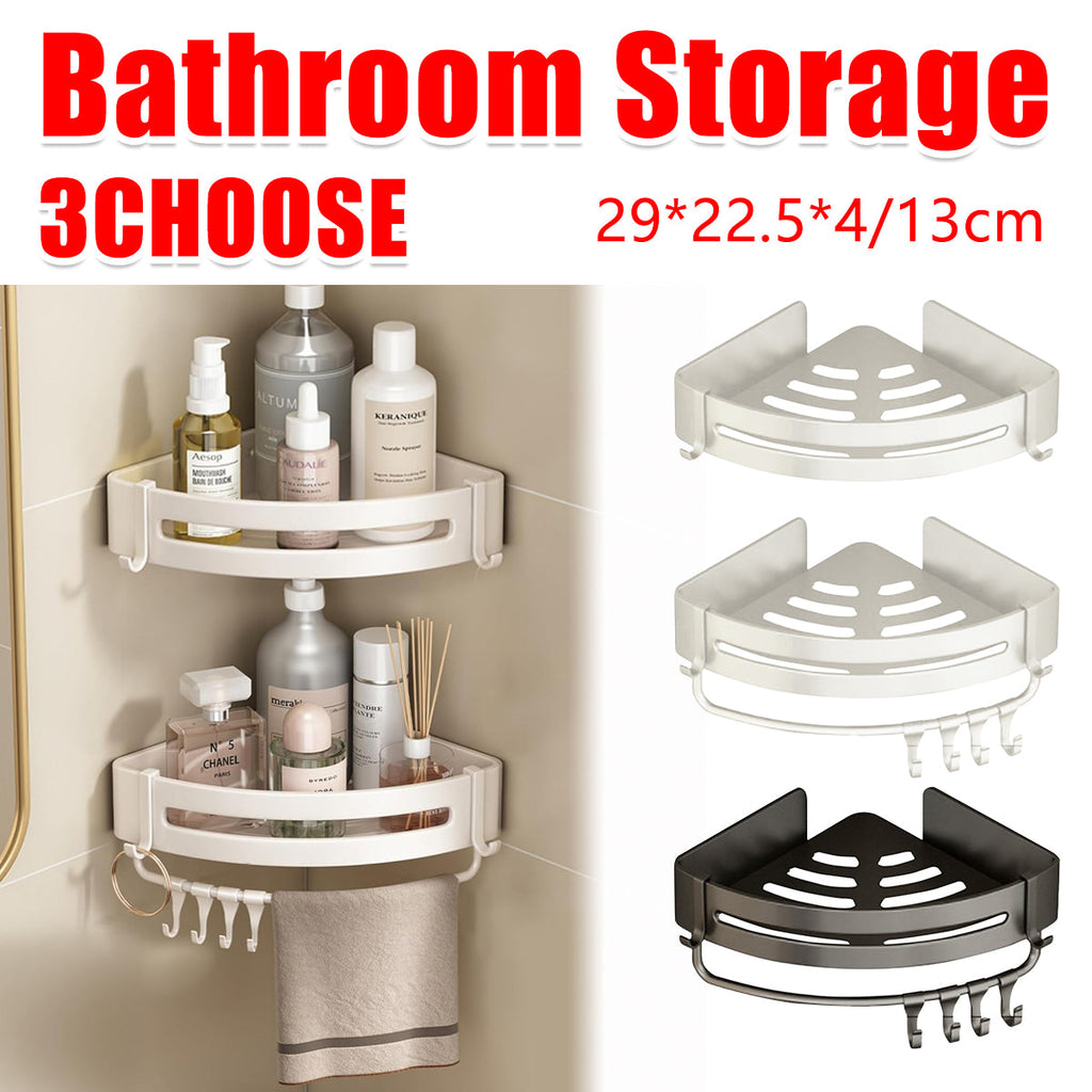 Triangular Corner Shelf with Drain Holes | StorageOZ