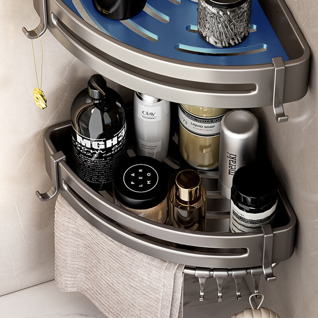 Triangular Corner Shelf with Drain Holes | StorageOZ